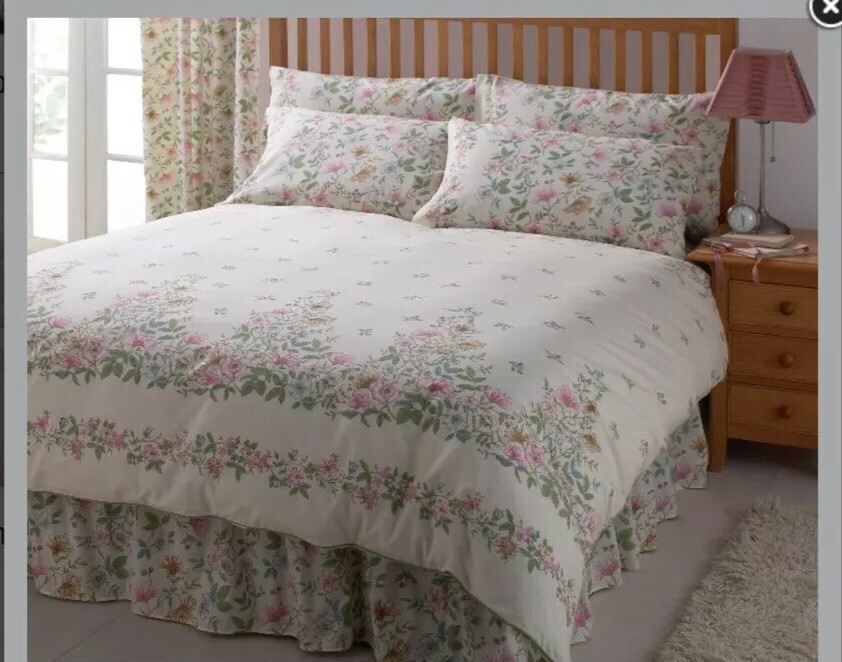 Vantona Cottage Garden King Quilt Cover Set Vantona Cottage Garden King Quilt Cover Set