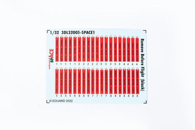 Eduard 3DL32005 1/32 Remove Before Flight (Black) Space