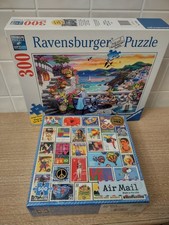 NEW Lot Re-Marks  Ravensburger Puzzles 500  300 pc Postage Stamps BOTH SEALED