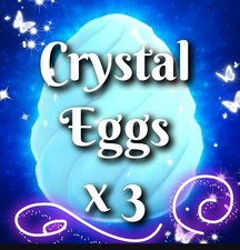    CRYSTAL EGGS x 3   LEGENDARY   Adopt   From   Me   