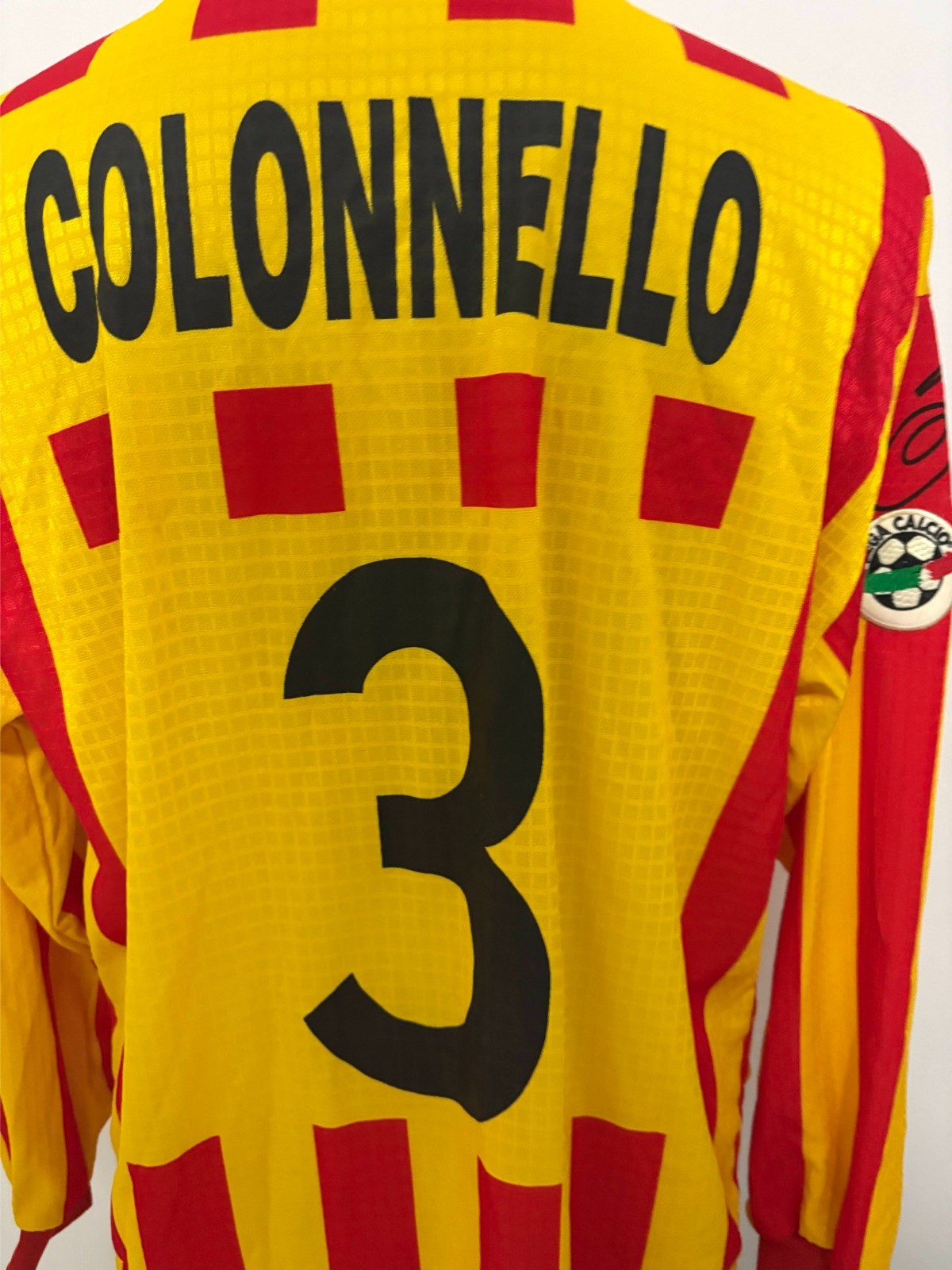 Jersey Lecce 2000 2001 Nr 3 Colonnello match worn shirt Lecce t-shirt vintage thumbnail 7