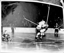 1953 STANLEY CUP WINNING GOAL PHOTO ELMER LACH MAURICE NHL HOCKEY RICHARD LARGE
