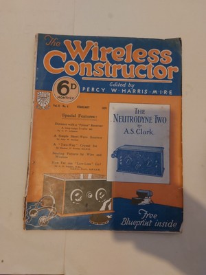 Wireless Constructor Vintage Radio Magazine 1926 Vol 2 No. 4 sehr seltene Sammlerstücke