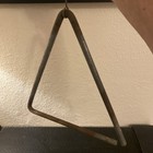 VTG Farm Dinner Bell Hand Forged Rustic Iron Triangle  Cattle Ranch Farmhouse — photo 5