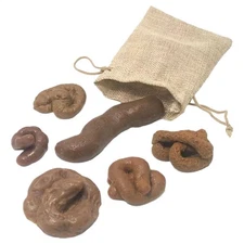 6* Realistic Soft Fake Dog Poop,Pranks Gag Joke/Party Gift Toys Poo TPR-Rubber