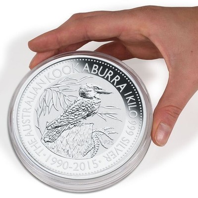 1 Kg Kilo Australian Kookaburra Coin Capsule | 101mm Diameter x 14mm Depth