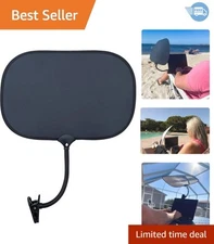 Flexible and Portable Laptop Sun Shade - Collapsible Sun Protection 12"x18"