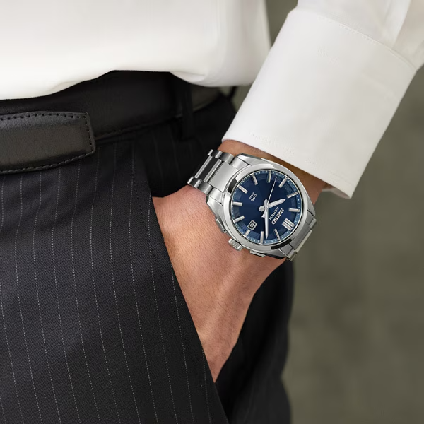 SEIKO ASTRON GPS Solar Titanium Dark Blue Men's Watch New in Box