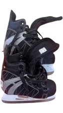 TechEdge Youth Ice Hockey Skates Size 12Y Black/Silver Lace-Up Boys Powertek