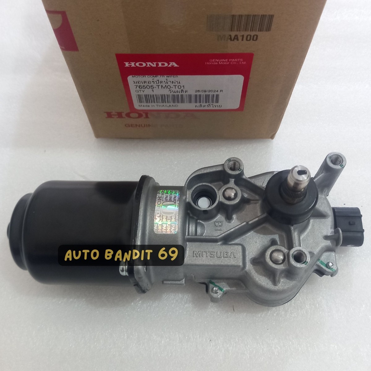 76505-TM0-T01 Front Windshield Wiper Motor Fits For Honda City 