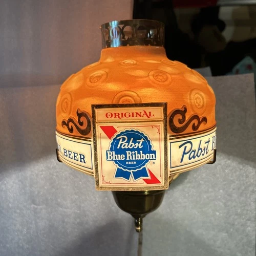 New ListingVintage 1960s Pabst Blue Ribbon Beer Working Motion wall Lamp