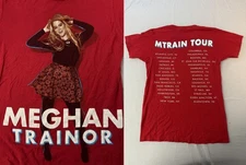 2 Sides Meghan Trainor 2015 MTrain Tour T Shirt Red Unisex S-5XL 1P0740