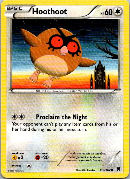 Hoothoot Common XY - BREAKthrough 119/162 NM