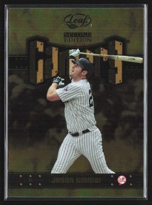 Jason Giambi 2004 Leaf Gamers Second Edition #G-10 New York Yankees