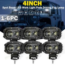1-6PCS 4inch LED Work Pod Light Bar Spot Truc...