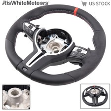 Black Steering Wheel For Bmw F10 F11 F12 F13 F01 F02 F03 5 6 7 Series M Sport Us