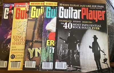 Guitar Player Magazine 2011 Lot Of 12 Van Halen Hendrix Clapton Page Vaï Satch +