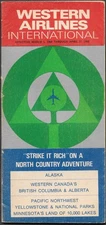 ***1968 Western Airlines System Timetable - March 1, 1968***