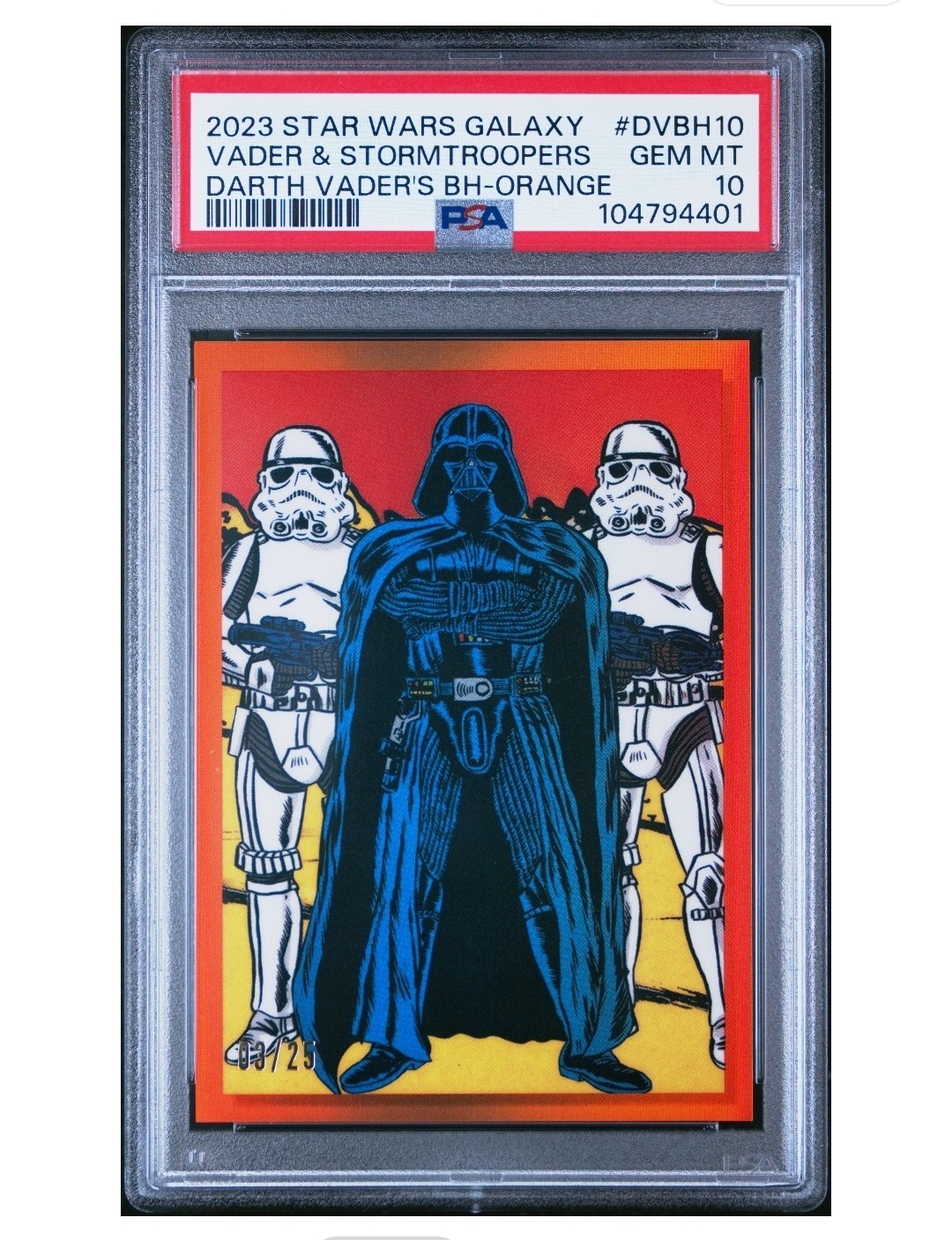 Darth Vader & His Stormtroopers - 2023 Topps Chrome Star Wars Galaxy /25 PSA 10