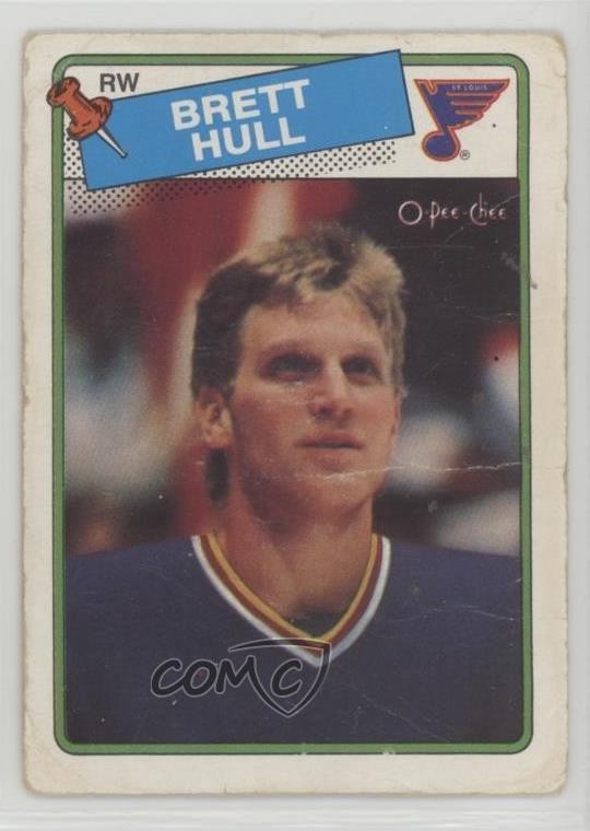 1988-89 O-Pee-Chee Brett Hull #66 HOF 0o5t