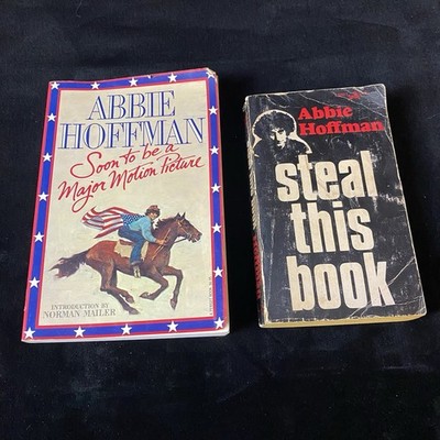 Abbie Hoffman Lot: Steal This Book 1971 Pirate Ed + Major Motion Picture 1980 PB