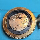 Remington Manual Wind Full Hunter Pocket Watch Yellow Gold Case White Dial — photo 4