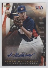 2012 USA Baseball National Team 15U Profile Signatures Isaak Gutierrez Auto 0e2x