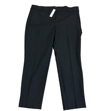 NWT J.Crew High Rise Cameron in Black Four Season Stretch Crop Ankle Pants 16