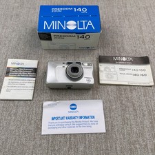 Minolta Freedom Zoom 140 Date - Zoom Lens Point and Shoot with Box  Inserts