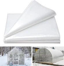 6mil Clear Greenhouse Poly Film Plastic Sheeting 13-30ft Width x Various Length
