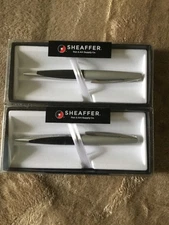 Sheaffer Taranis Ballpoint Pen, Gray & Black, Brand New, #4450