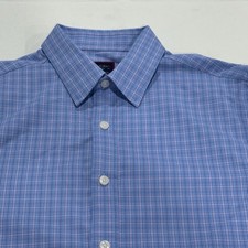 UNTUCKit Janisson Slim-Fit Light Blue Pink Check Long Sleeve Button-Up Shirt M