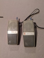  2 Vintage Walkie Talkies GE Model Sept 67 Y-7110 Untested