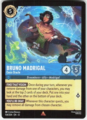Bruno Madrigal Oasis Oracle 154/204 Wilds Unknown Disney Lorcana