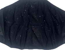 Auden Mesh Silver Shimmer Corset Black Women  s Sz M Strapless Boudoir Babe