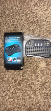 Mini Wireless Backlit Keyboard Handheld Remote, Black English QWERTY