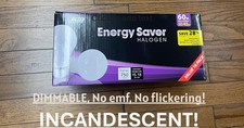  16 NEW 60 Watt Vintage DIMMABLE Light Bulbs Old Stock A19 Soft White Glass 