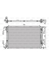 Valeo Radiator Engine Cooling fits Porsche Macan 2.0 95B (95BAU1) (735472)