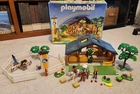 Vintage Playmobil 3120 Barn w/horses, people, accessories | With Box