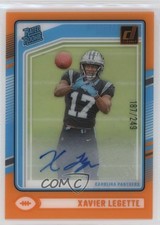 2024 Panini Clearly Donruss Rated Rookie Orange 187/249 Xavier Legette Auto 1ea7