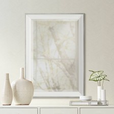 Rectangular Vanity Accent Wall Mirror Glossy ...