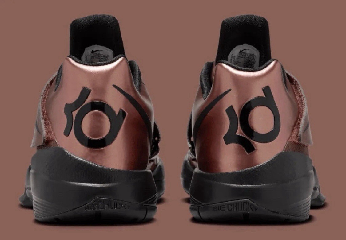 Nike Zoom KD 4 IV Metallic Copper Black Christmas Sneaker  display picture 2