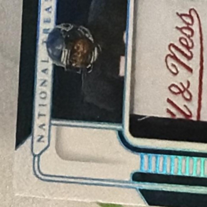 Mike/Dan/William Panini National Treasures Super Bowl Champs Triple Auto Tag /3 view 4
