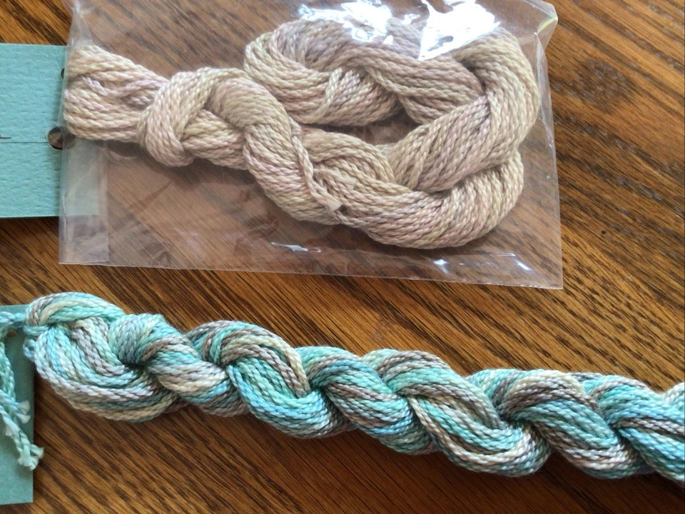 Watercolours by Caron Handpainted 100% Cotton Thread SEAFOAM and SANDSTONE NEW - Image 3 of 3