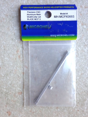 MICROHELI mCPX PRECISION ALUMINIUM CNC HAUPTWELLE UND BUND MH-MCPX066S