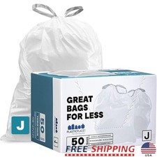 Durable Trash Bags Code J Cans Tear Resistant Drawstring Kitchen Bathroom Office