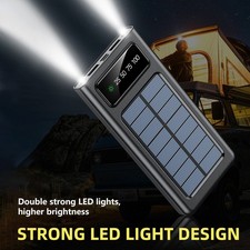 2026 Super 4 USB Portable Charger Solar Power Bank For Cell Phone 40000000mAh