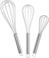 Newaner Schneebesen Set Edelstahl?RüHrbesen 3 StüCk EnthäLt 21Cm, 26Cm, 29Cm Fü