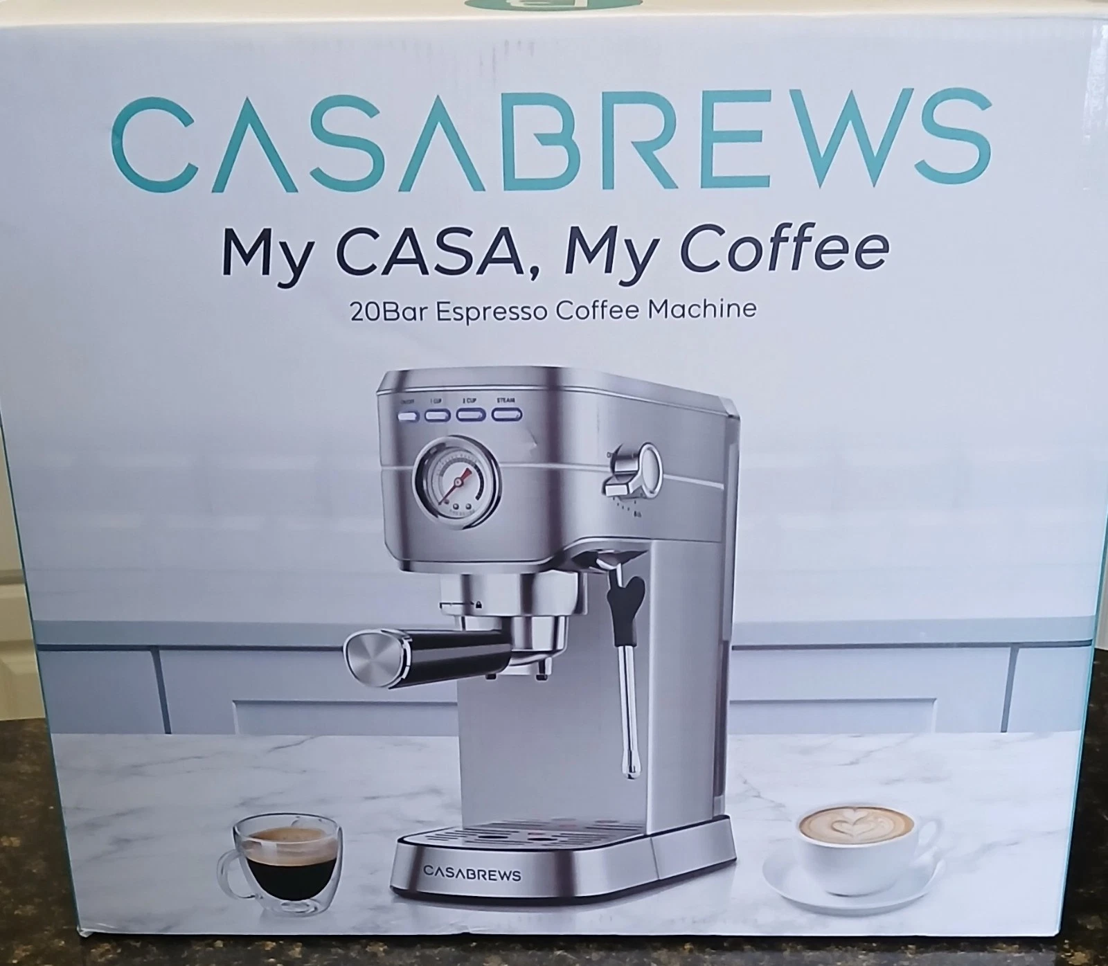 New CASABREWS Espresso/Latte Machine 20 Bar With Steam Milk Frother
Opens in a new window or tab