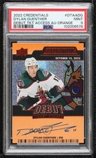 2022 Credentials Debut Ticket Access Orange 16/45 Dylan Guenther PSA 9 Auto 0iv9